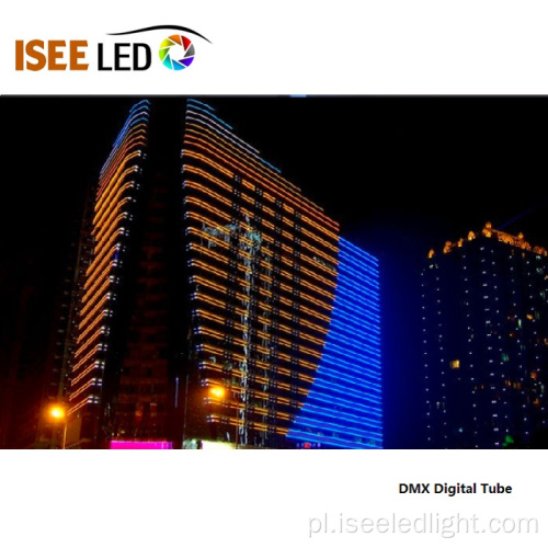 RGB DMX LED Linear Light dla elewacji budynku